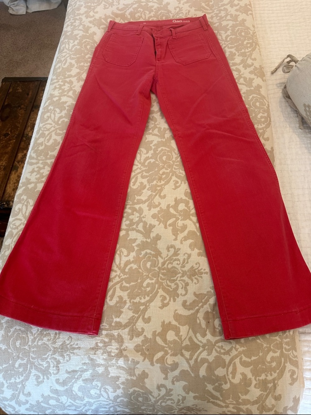 GAP Bright Red Flare Jeans